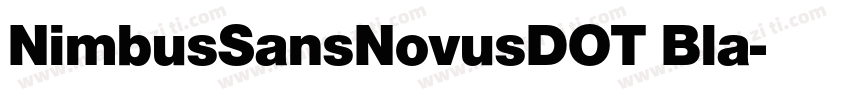 NimbusSansNovusDOT Bla字体转换